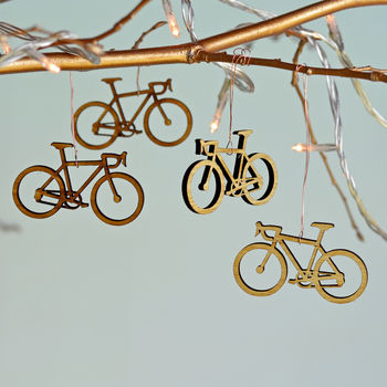 Christmas Bamboo Bicycle Tree Decorations