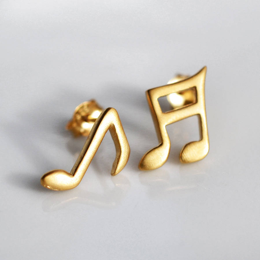 gold music note necklace by lily charmed