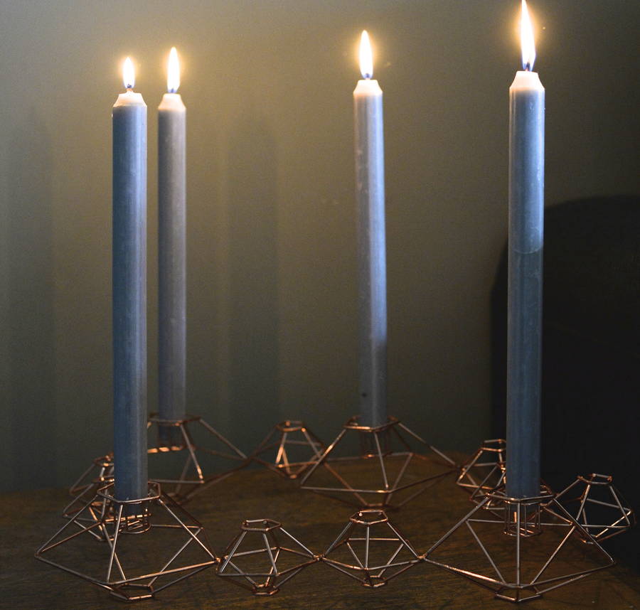 copper danish candle holder by the forest & co