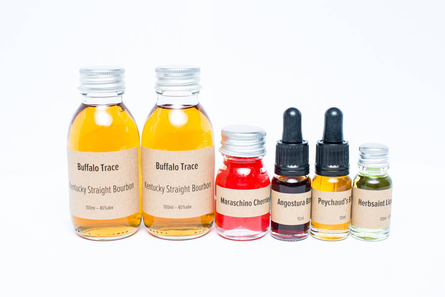 old fashioned and sazerac cocktail kit by taste cocktails