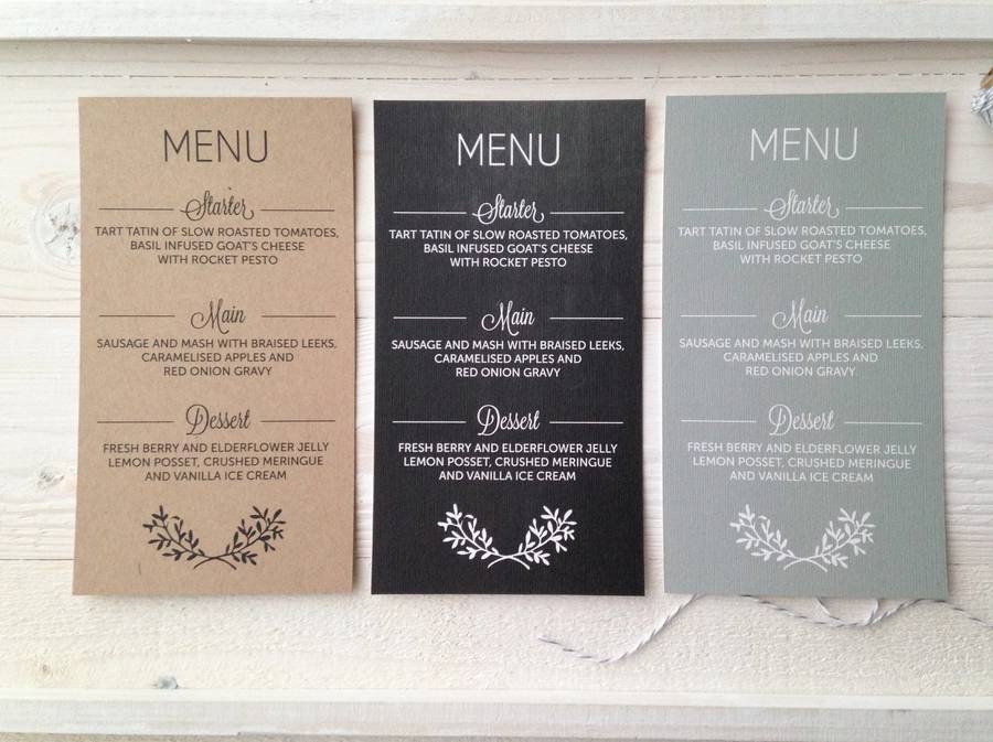 Perfect Day Order of Service - A5 Double Sided Card
