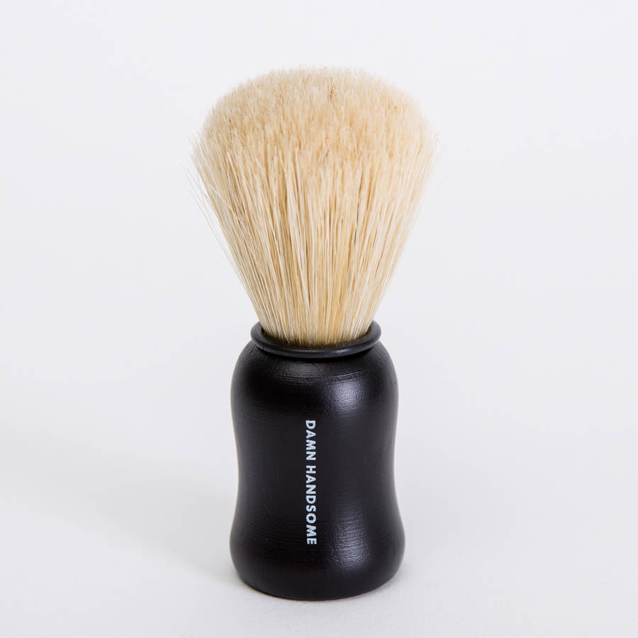 shaving brush 'damn handsome' 100 natural by men's society