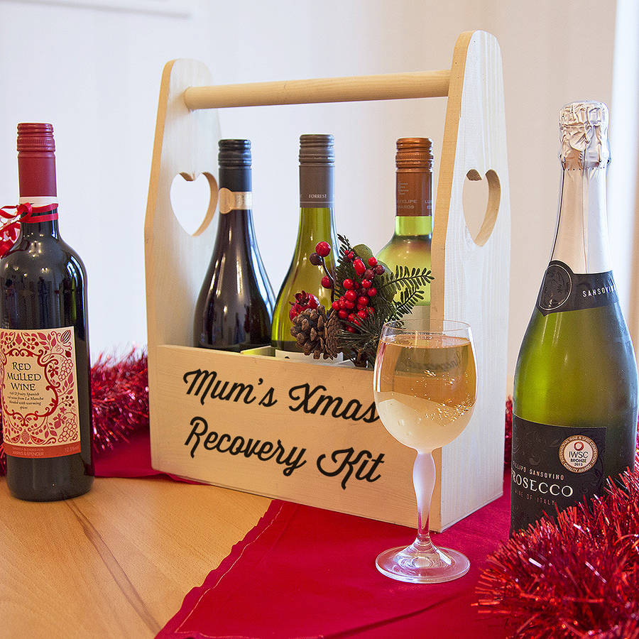 personalised wine holder by plantabox