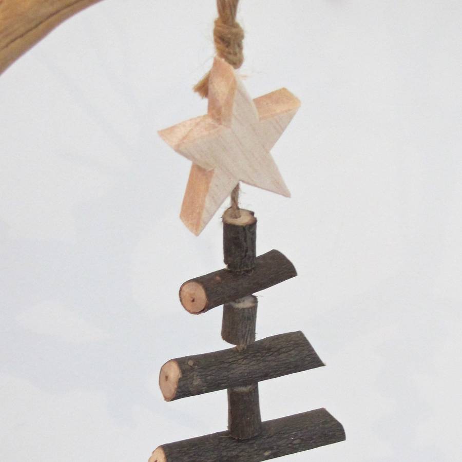 small wooden twig hanging christmas tree by chapel cards small wooden twig hanging christmas tree by chapel cards