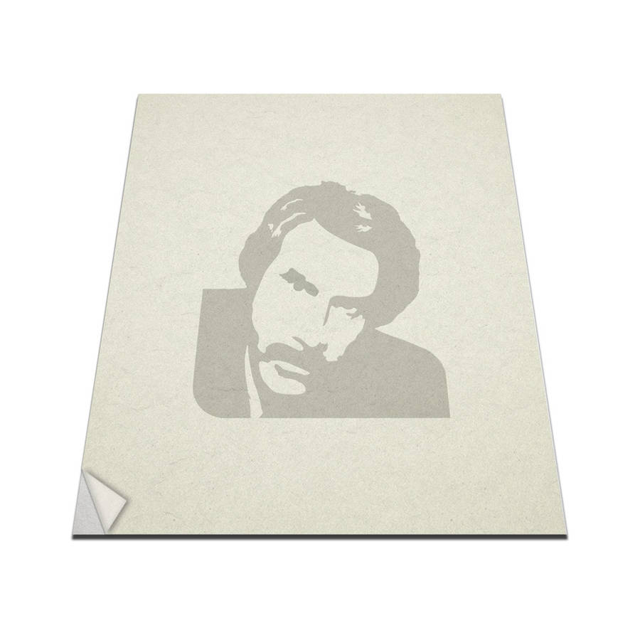 ron burgundy portrait wall art decal by vinyl revolution