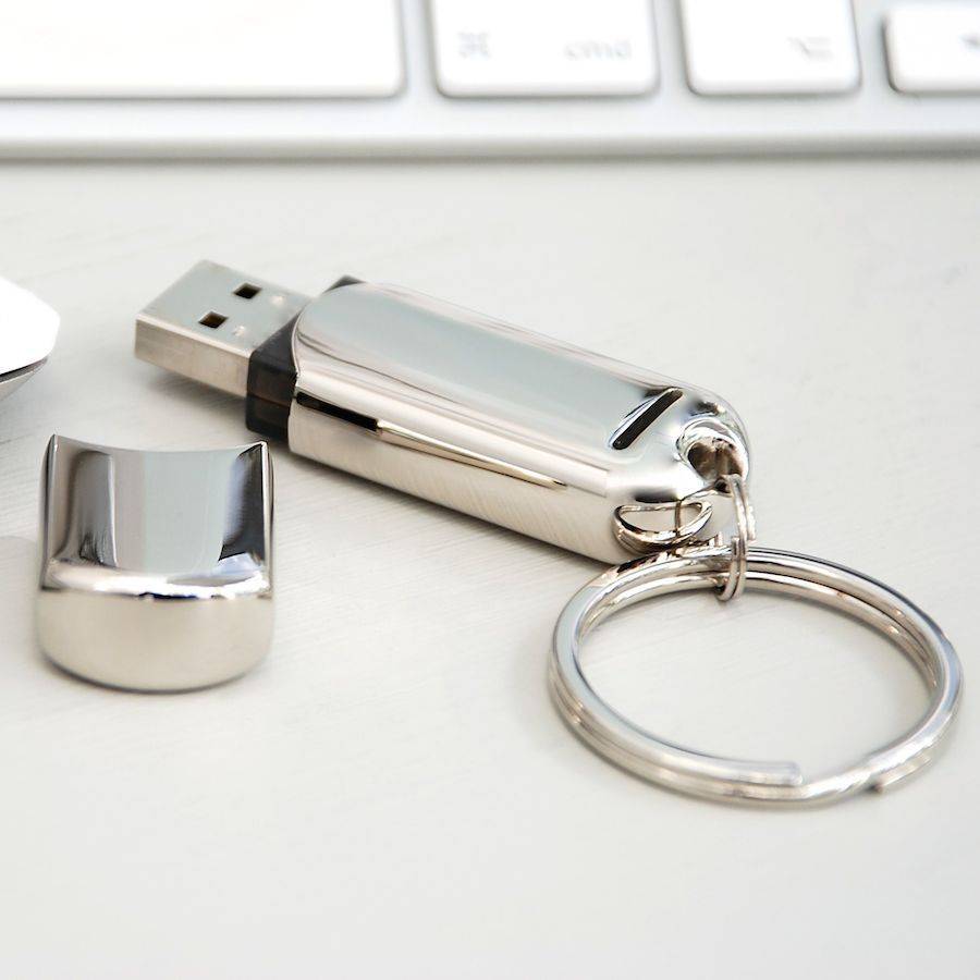 personalised usb flash drive keyring by penelopetom