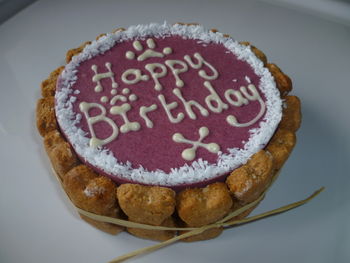 pink happy birthday dog cake by doggie patisserie | notonthehighstreet.com