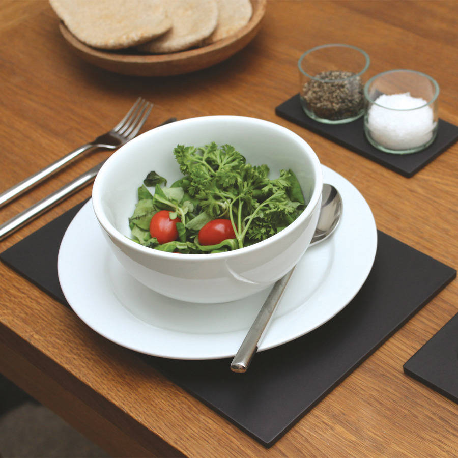 eco recycled placemats set of four by ashortwalk