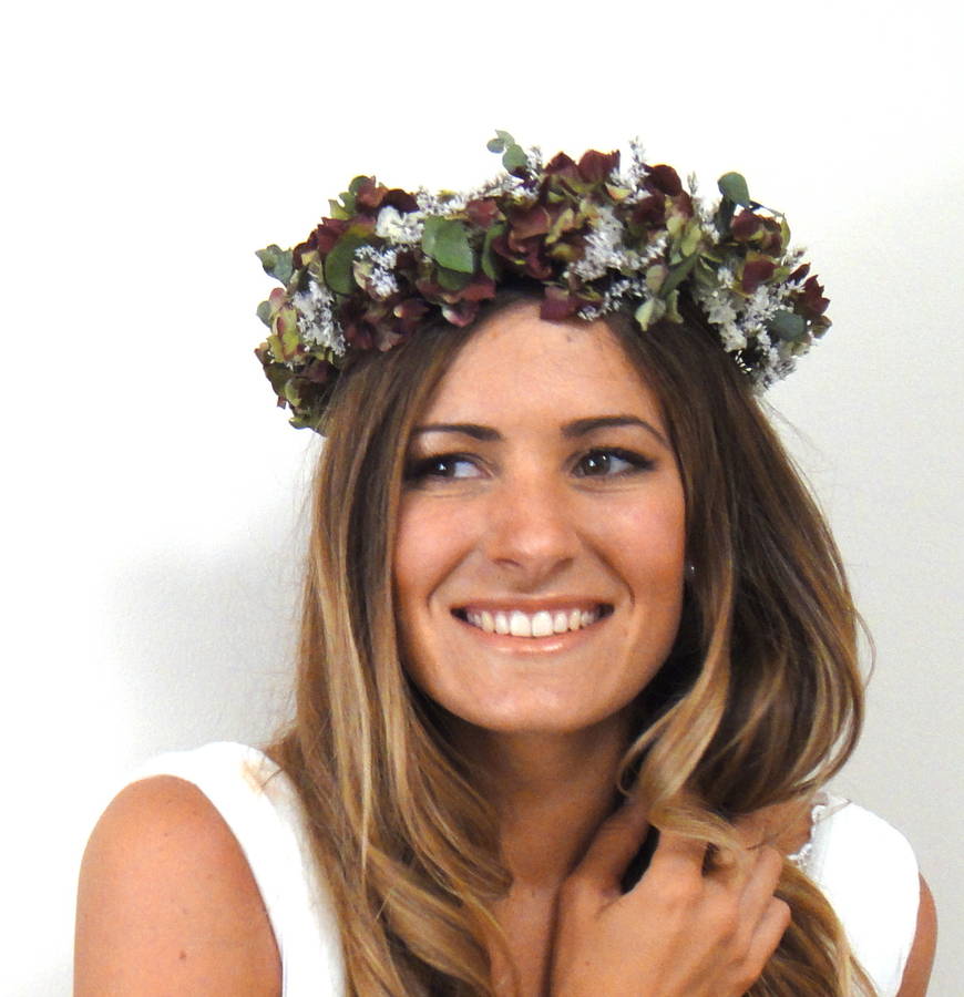 india real flower crown by sophie and luna