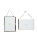 set of two antique style frames by the contemporary home
