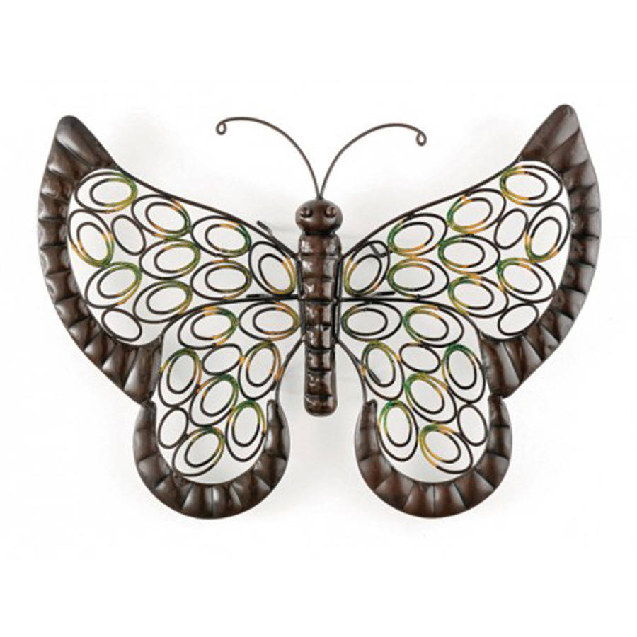 stylish butterfly metal garden wall art by garden selections