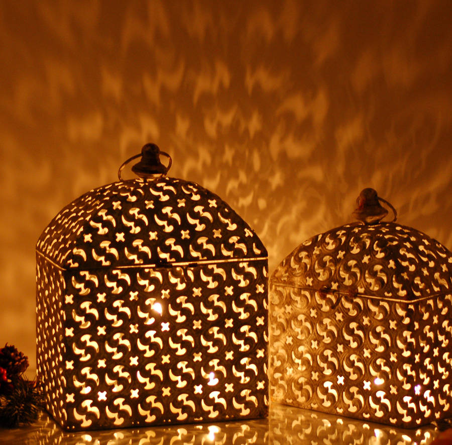 pair moroccan marrakesh candle holder vintage lantern by made with love