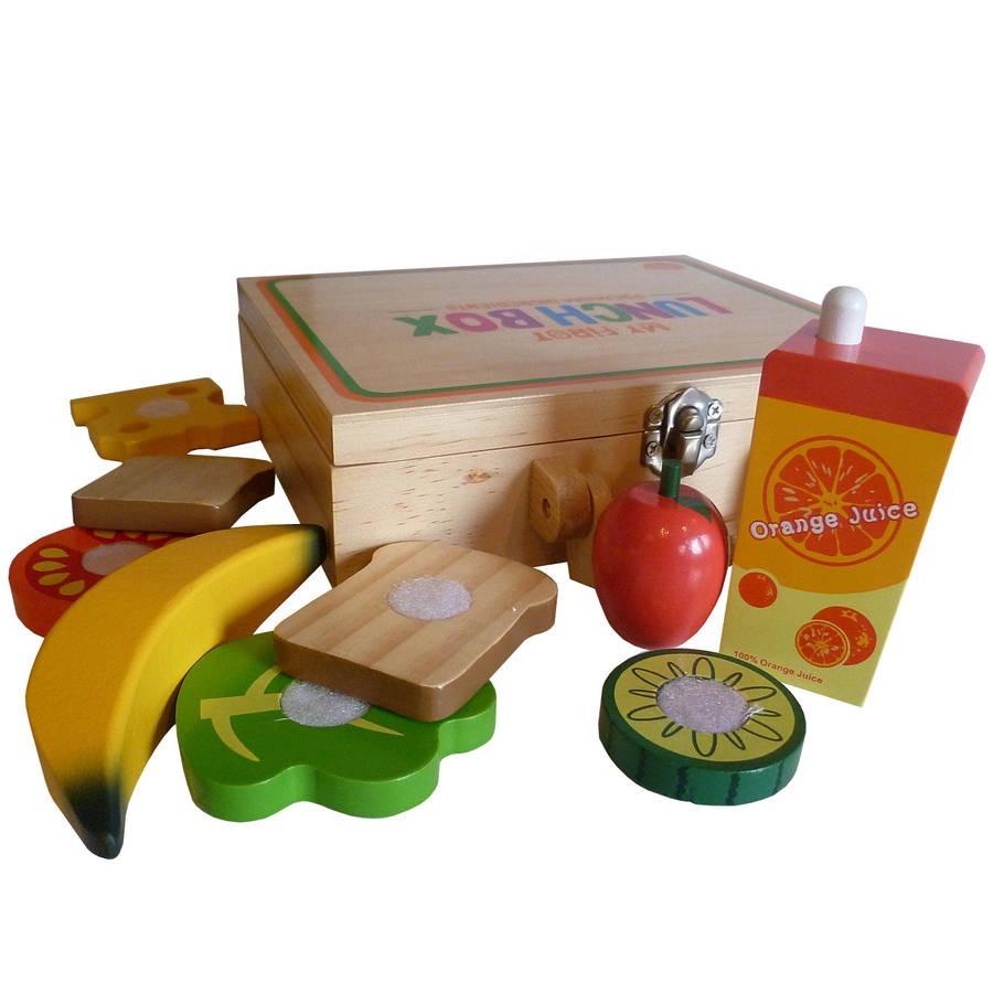 elc wooden play food