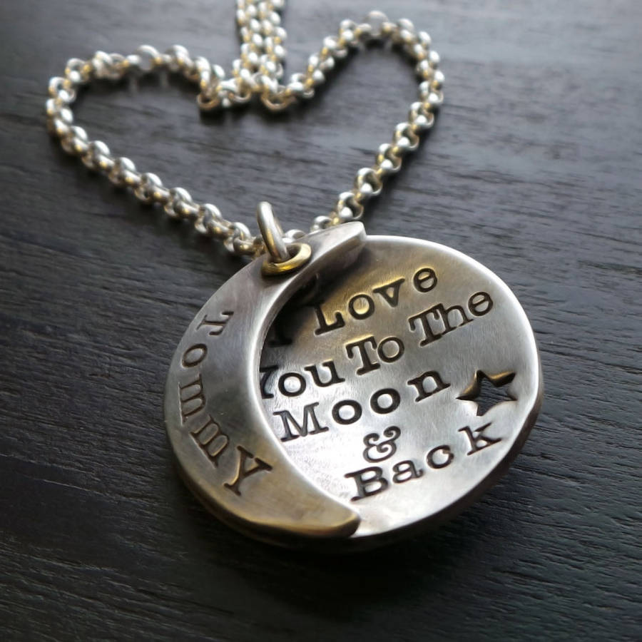 Tbg Sterling Silver I Love You To The Moon And Back