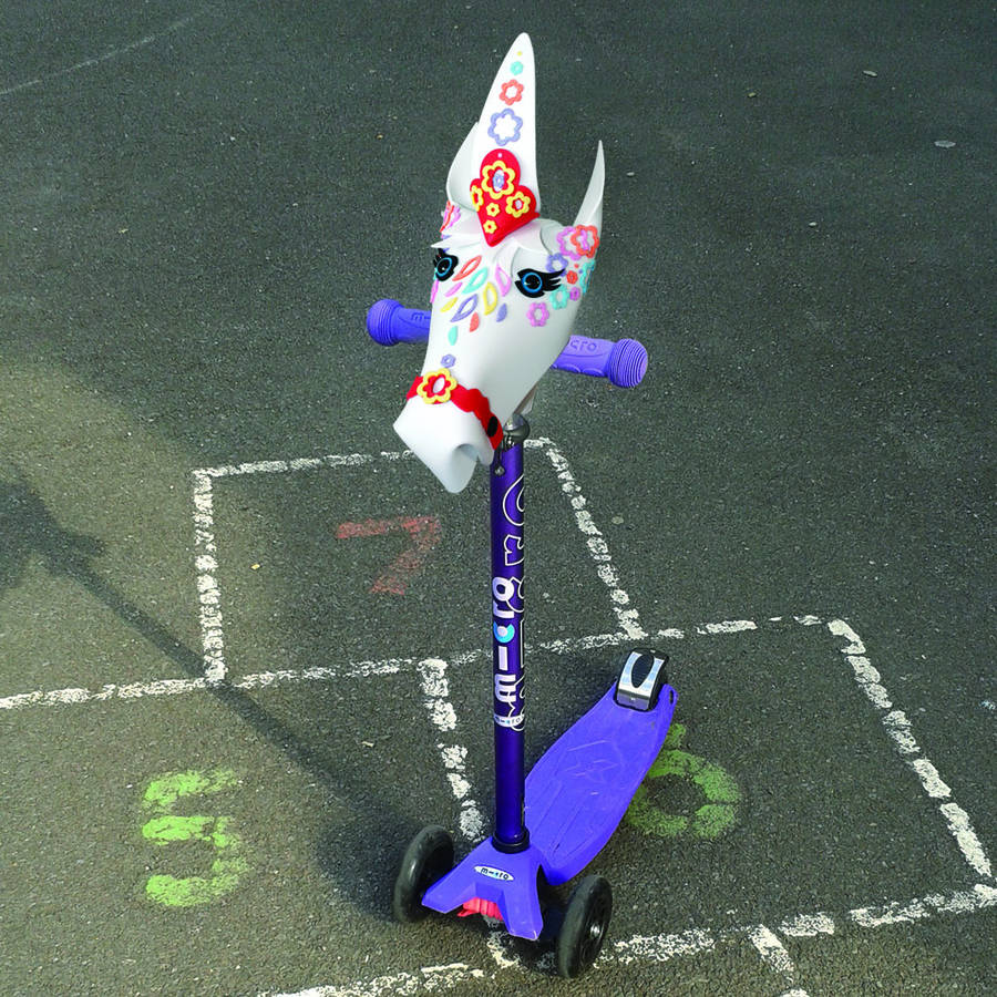 unicorn lights and sounds scooter
