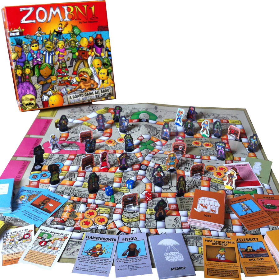 zombie infested brighton board game by all things brighton beautiful