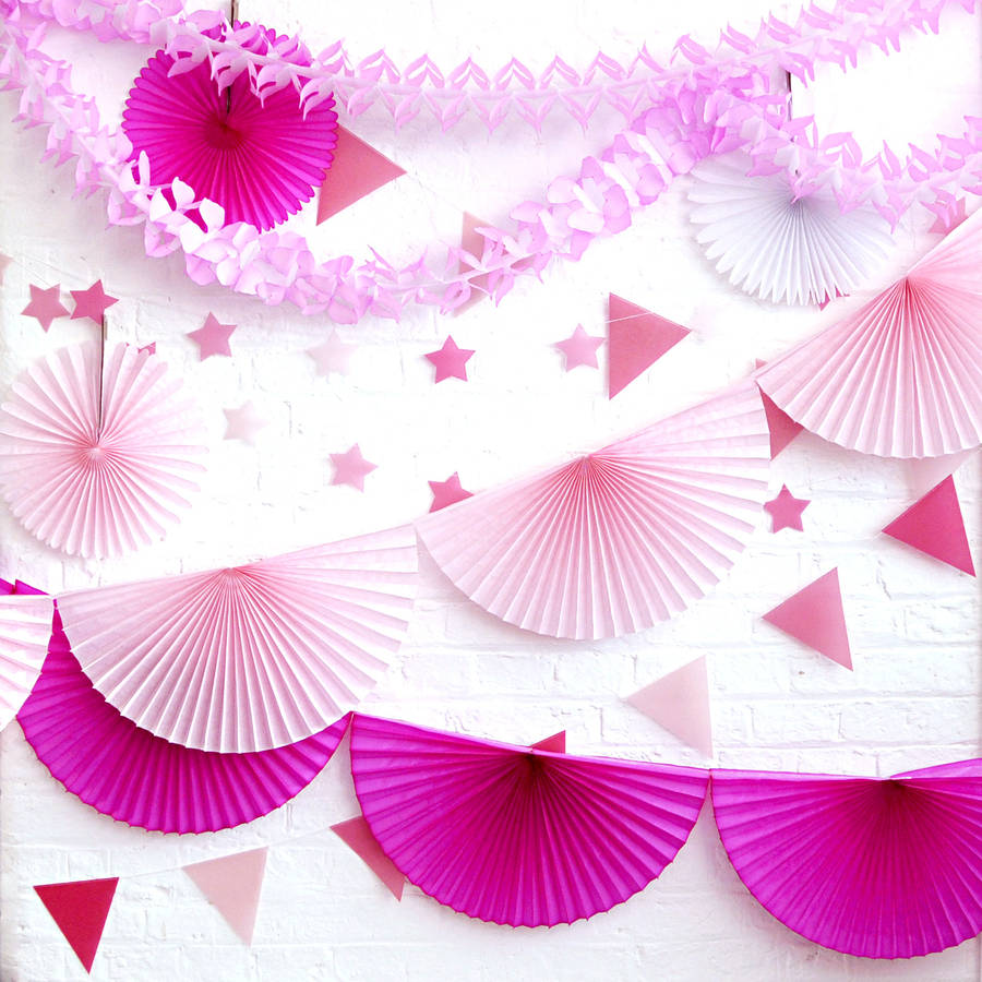 Pink Hen Party Garlands And Bunting Collection By Peach Blossom 8053