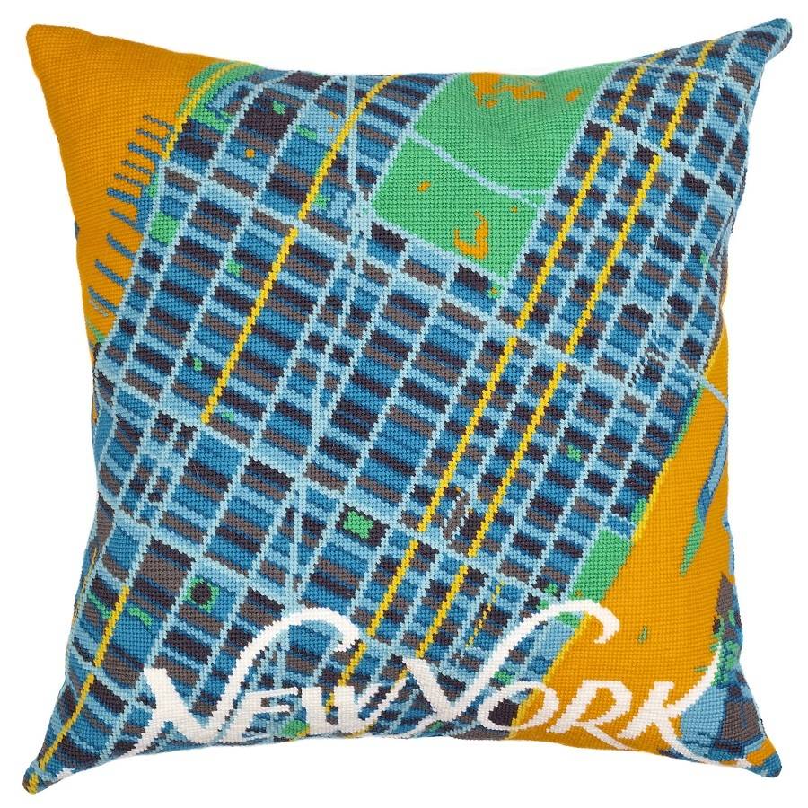 contemporary new york city map tapestry kit by hannah bass contemporary