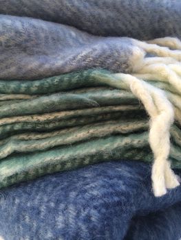 Mohair Blanket – Tan Stripe – Snugrugs