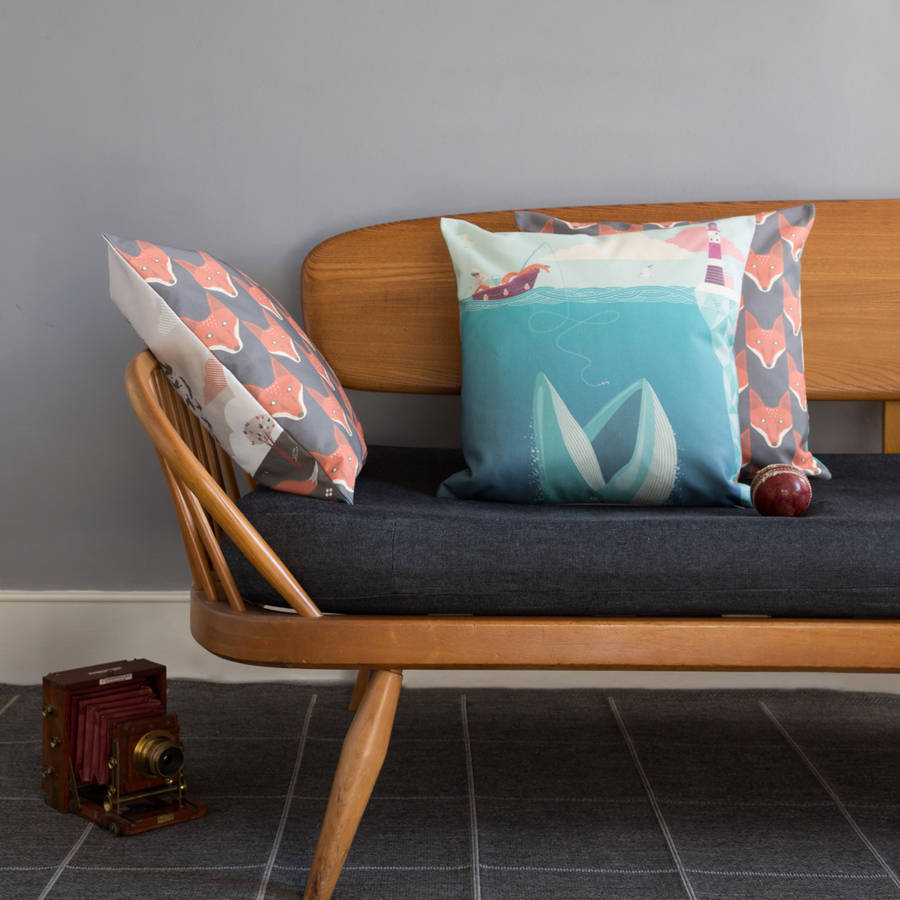 the fear of drowning cushion cover by a.h.a. design