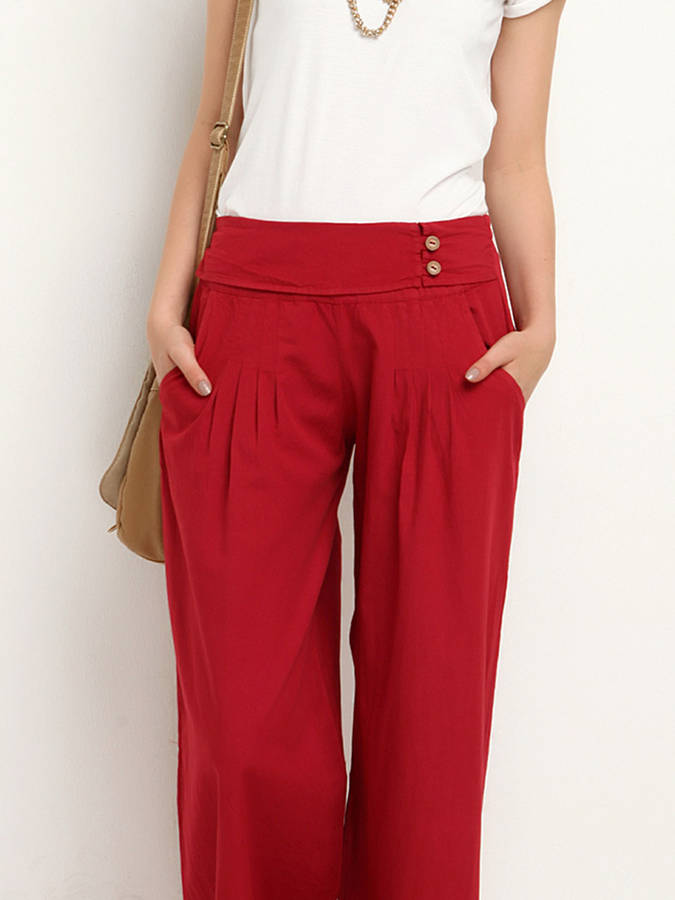 pleated wide leg trousers womens