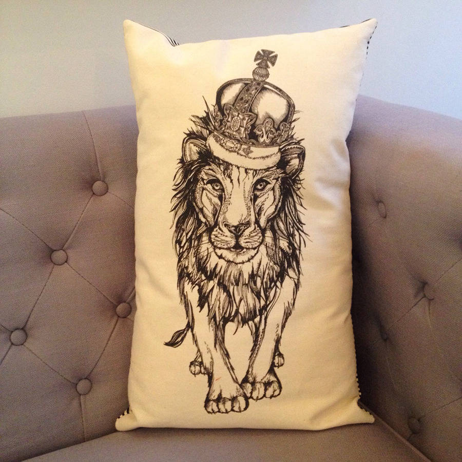 lion cushion