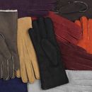 jules. women's contrast leather driving gloves by southcombe gloves