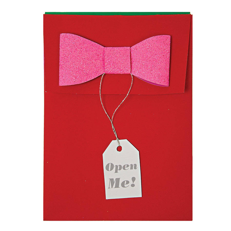 glitter bow gift bags by little lulubel