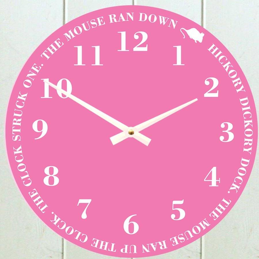 nursery rhyme clock by cuteclocks