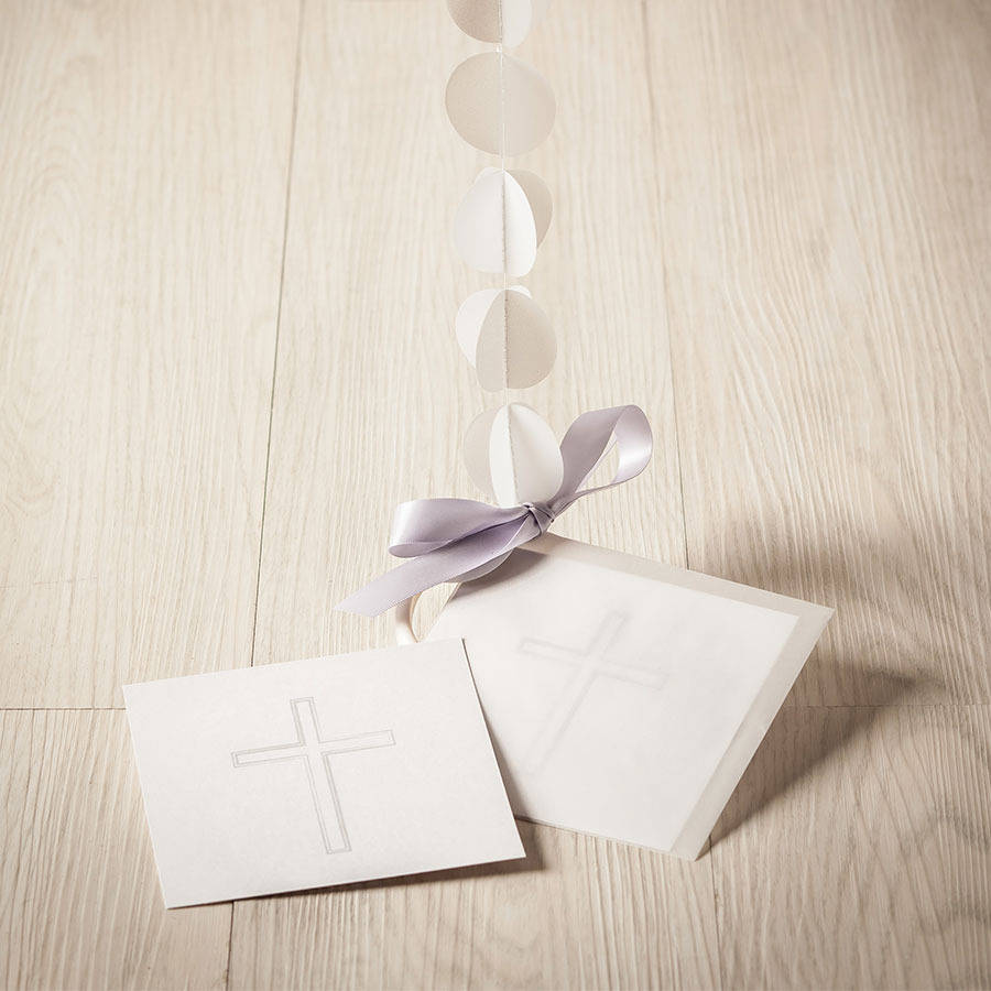 christening confetti balloon by bubblegum balloons