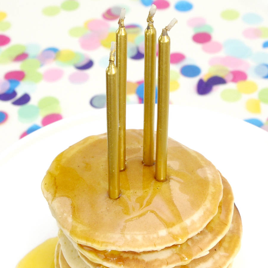 long gold cake candles by peach blossom