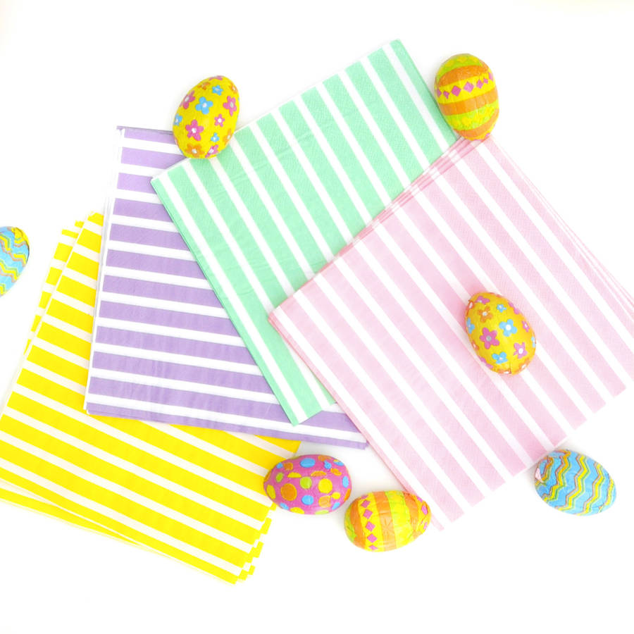 easter table napkins by peach blossom