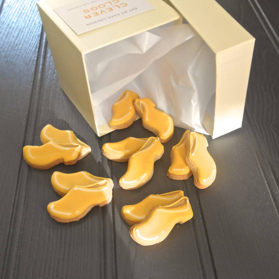 clever clog biscuits by eat my cake london