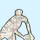 rugby player print personalised map location by atlas & i