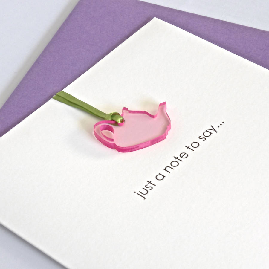'just a note to say' greeting card by the cornish card company ...