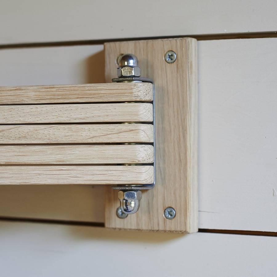 swedish oak towel rail by brush64