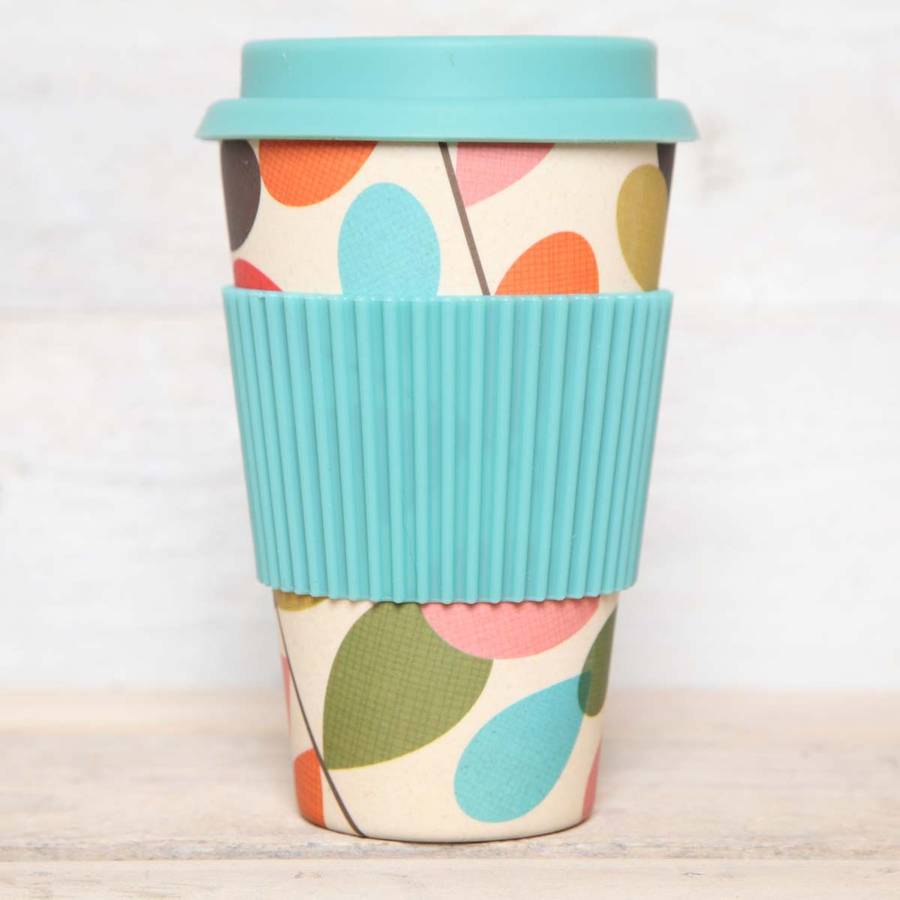bamboo travel cup, various designs by red berry apple