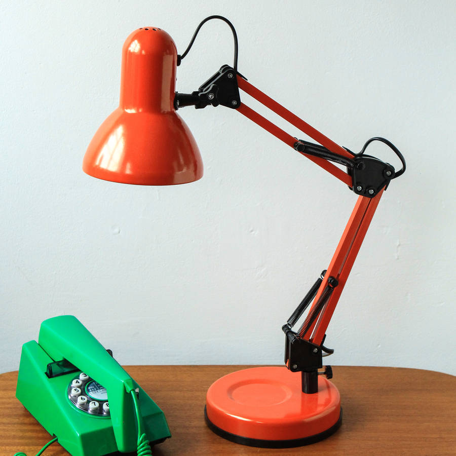 angle hobby lamp in bright orange by berylune