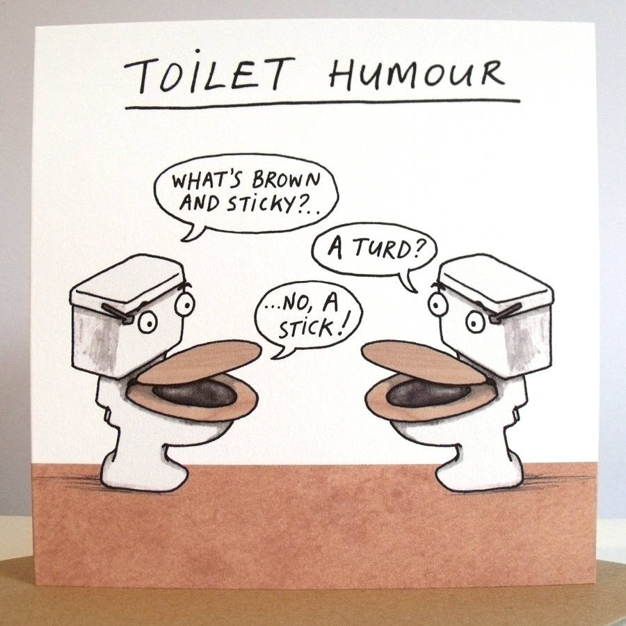 'toilet humour' card by cardinky | notonthehighstreet.com
