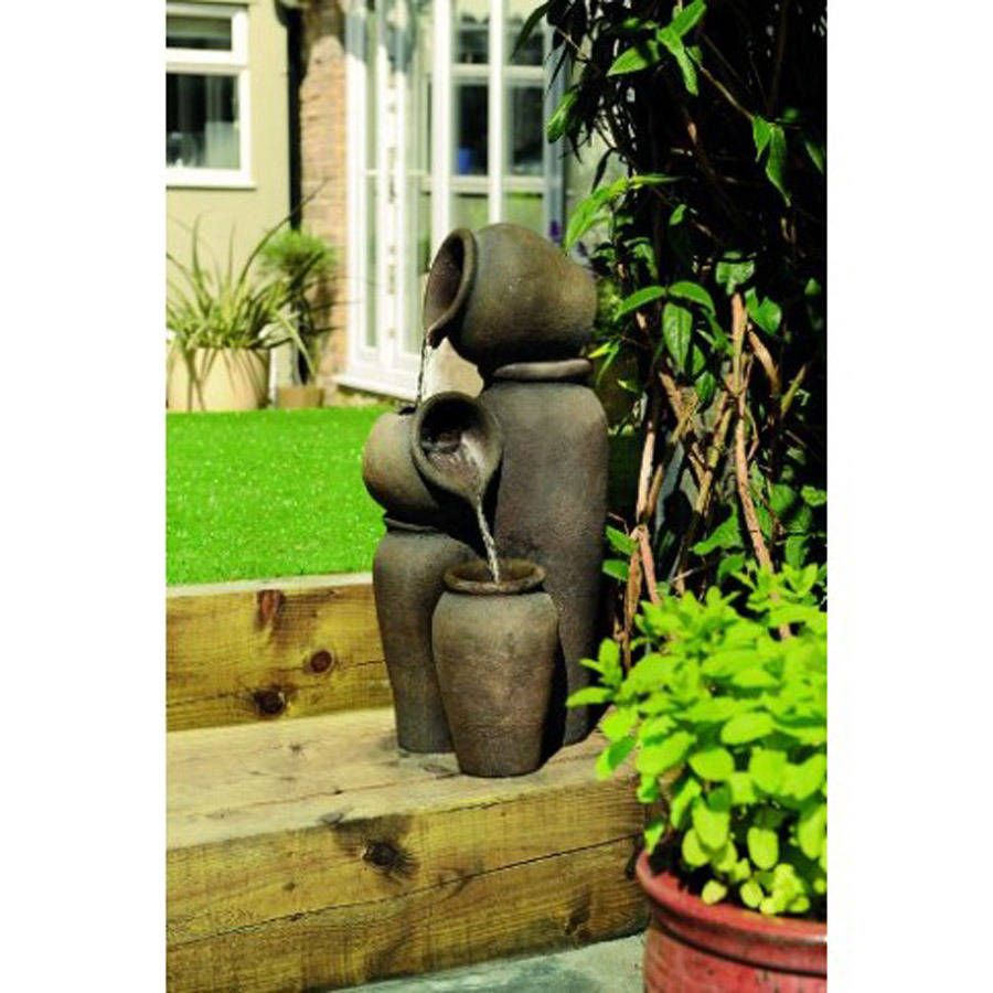 water feature fountain / cascading pots by garden selections