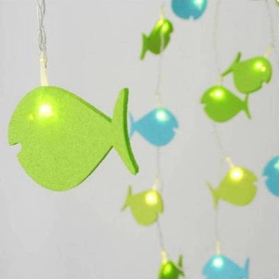 battery felt fish string lights by all things brighton beautiful