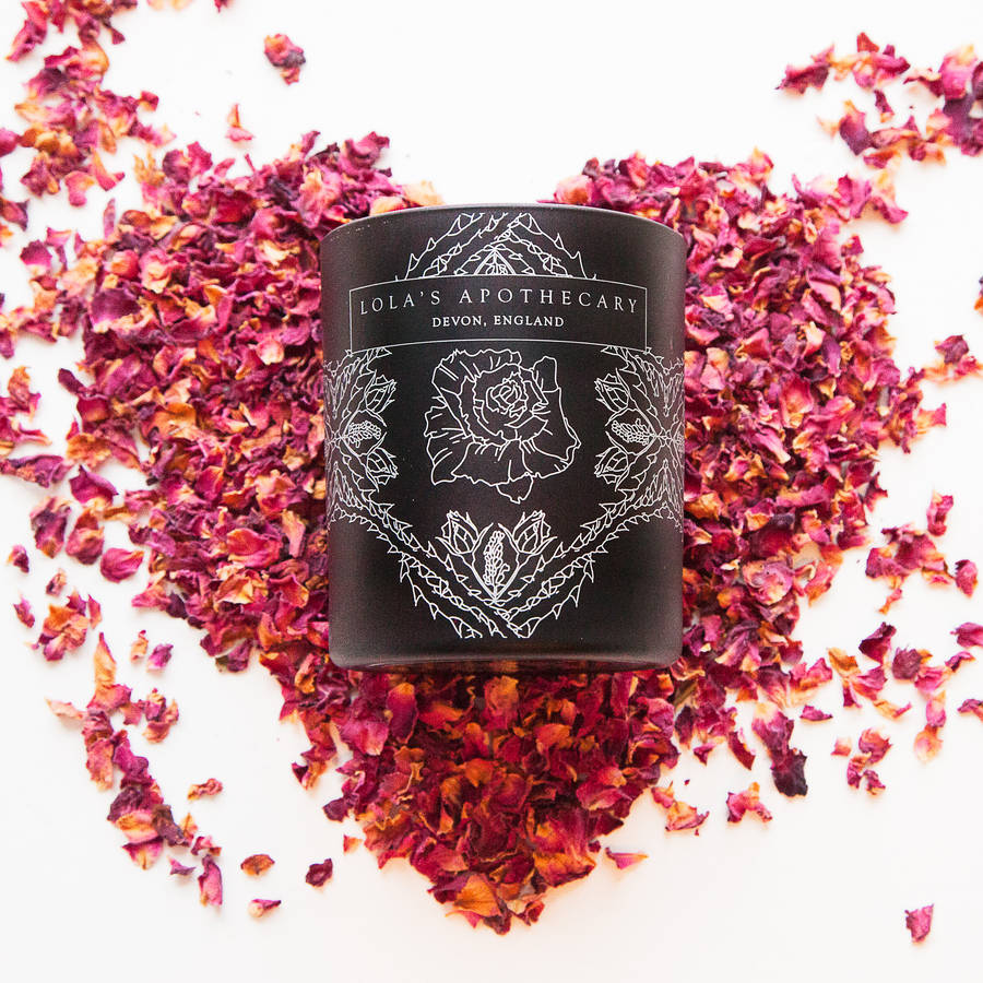 delicate romance naturally fragrant candle by lola's apothecary