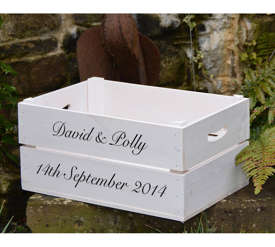 ... > PLANTABOX > PERSONALISED WEDDING GIFT CRATE WITH CALLIGRAPHY