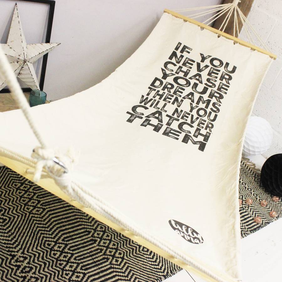 personalised quote hammock by tillyanna