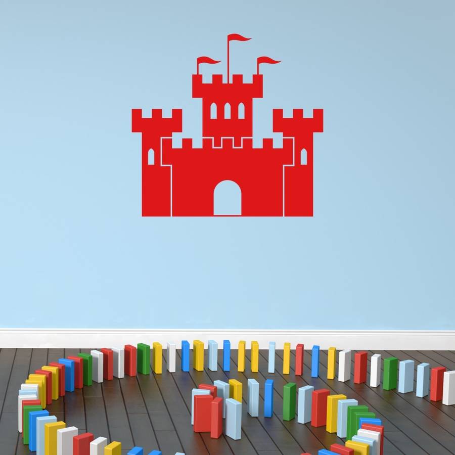 castle vinyl wall sticker by mirrorin
