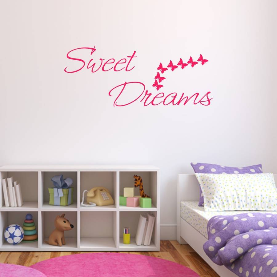 sweet dreams bedroom wall sticker by mirrorin