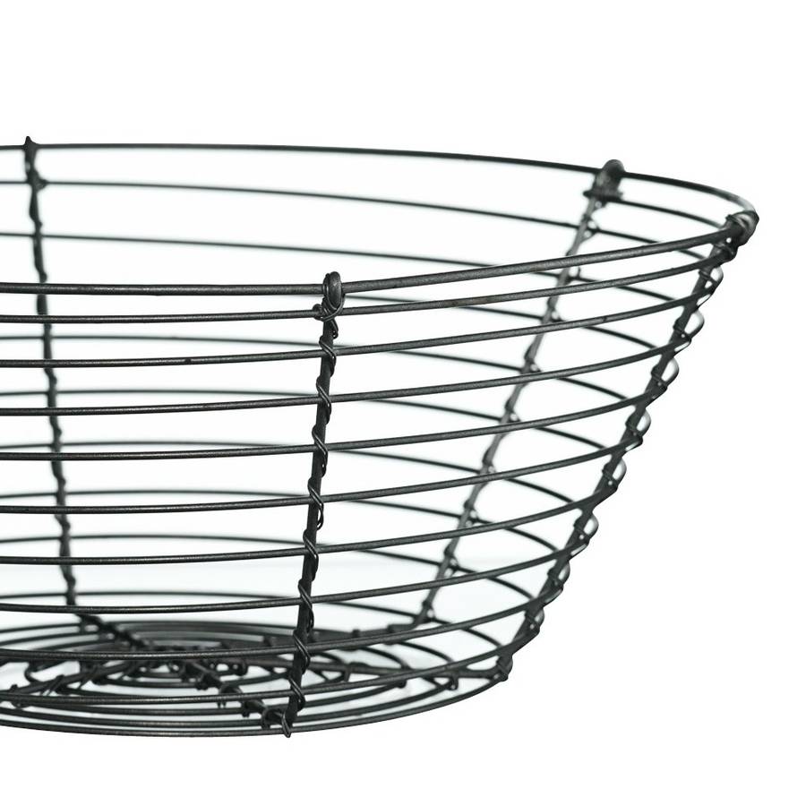 silver metal wire fruit bowl by posh totty designs interiors