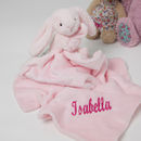 personalised pink bunny