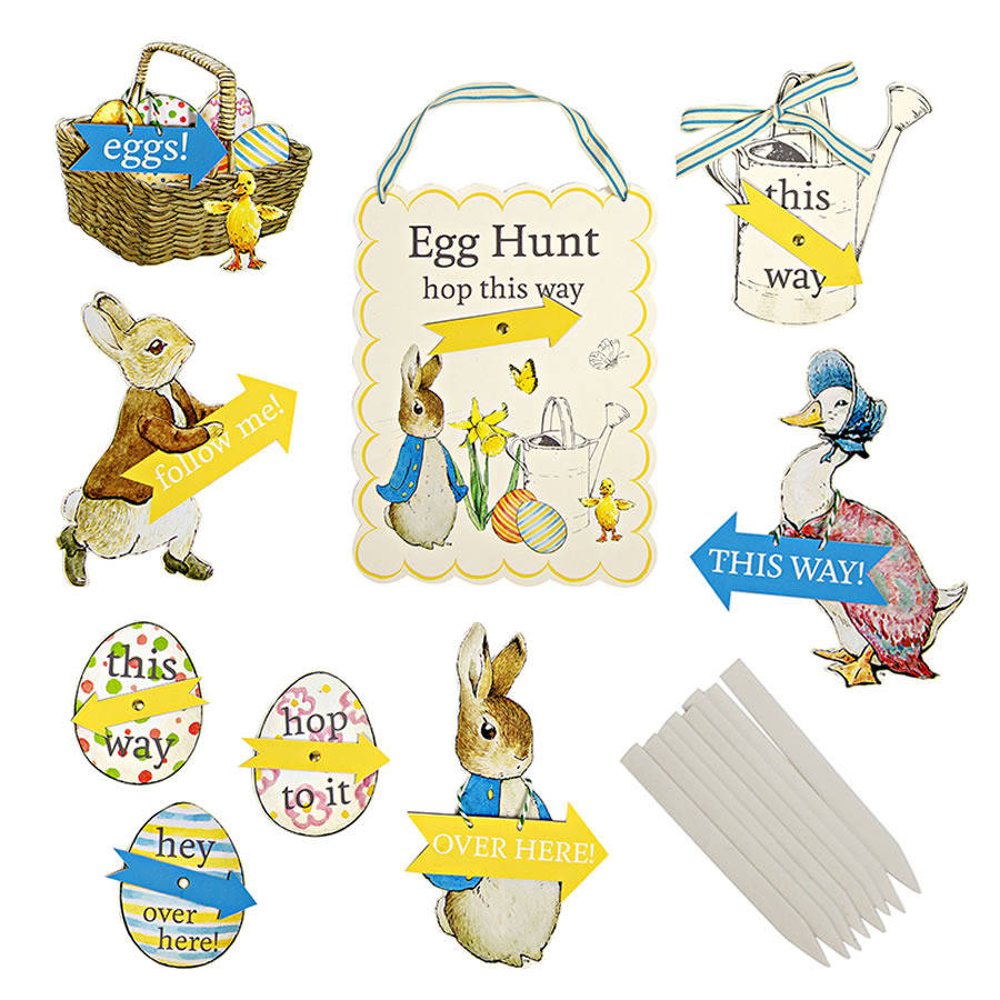 easter peter rabbit egg hunt kit by little baby company