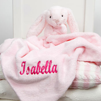 personalised pink bunny